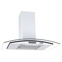 Ver imagem 1 de Coifa de Parede Fogatti Vidro Curvo Slim Branca 4 e 6 Bocas 80cm
