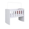 Mini Berço com Balanço e Armação para Mosquiteiro Branco Lilies Móveis - 2
