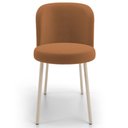 Ver imagem 3 de Kit 06 Cadeiras para Sala de Jantar Cozinha Estofada Gavi Arena L02 Bouclê Terracota - Lyam Decor