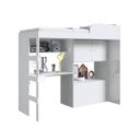 Ver imagem 4 de Cama Solteiro com Bau Escrivaninha Mesa de Escritorio Lion Branco - Art In Móveis