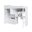 Ver imagem 6 de Cama Solteiro com Bau Escrivaninha Mesa de Escritorio Lion Branco - Art In Móveis