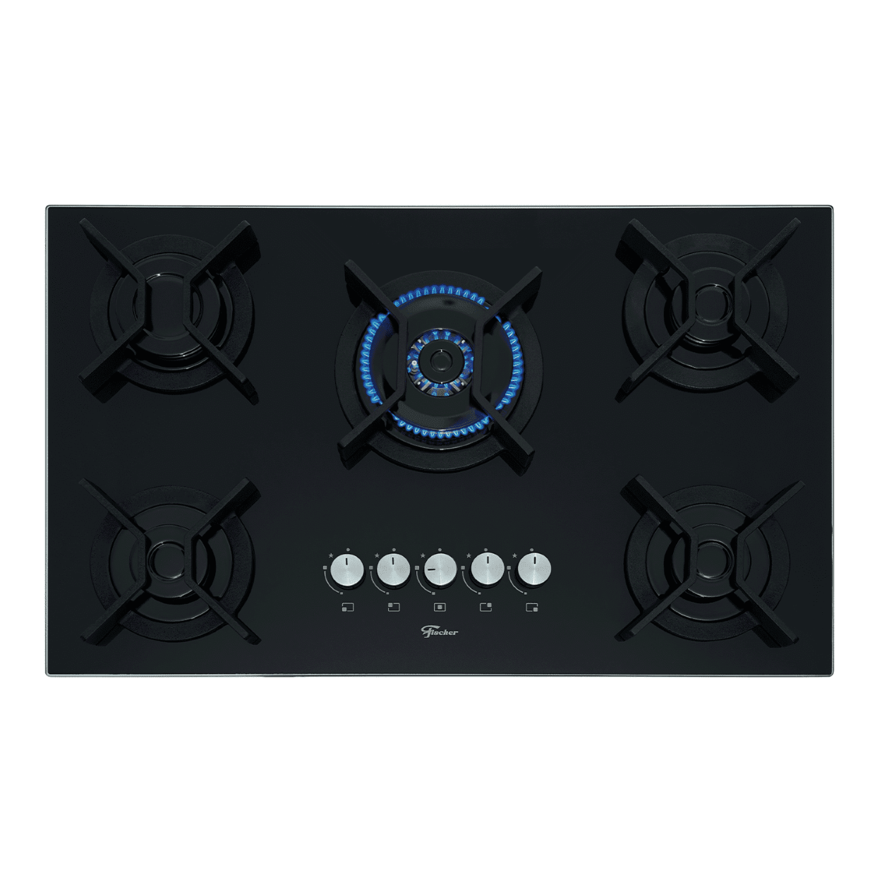 Cooktop 5 Bocas Gás Mesa Vidro Tc Infinity Fischer - 2