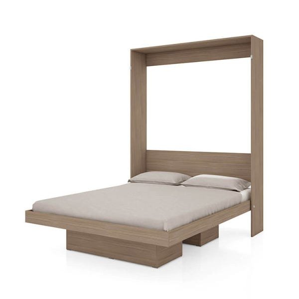 Cama De Casal Articulável Multifuncional Vertical com Nichos Tecno