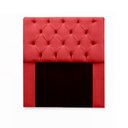 Ver imagem 2 de Kit Cabeceira Mirage + Calçadeira Baú Felix Solteiro 90cm Suede - Ecotec Decor:Vermelho