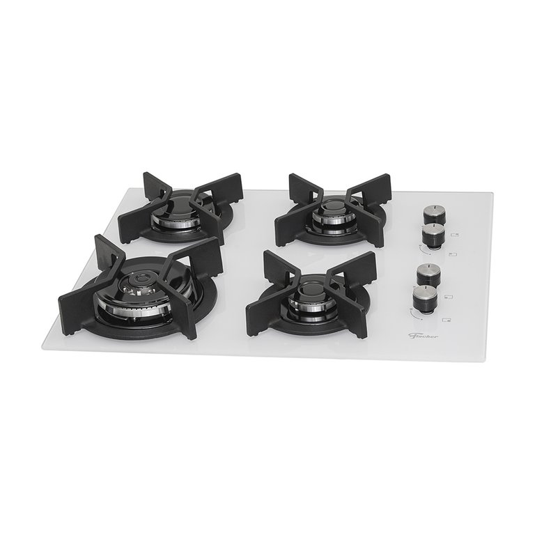 Cooktop 4 Bocas Gás Mesa Vidro Tc Infinity Fischer
