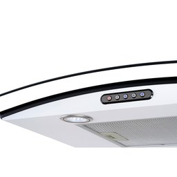 Coifa de Parede Fogatti Vidro Curvo Slim Branca 4 e 6 Bocas 75cm - 4