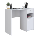 Ver imagem 2 de Escrivaninha Home Office Compacta 90cm com Porta e Gaveta Coimbra ES908 Art In Móveis - Branco