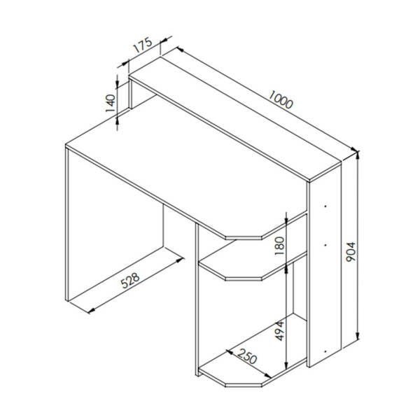 Mesa para Computador Estilo Gamer Preta com Vermelho Lilies Móveis ...