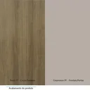 Ver imagem 5 de Mesa de Cabeceira Alta 38cm 1 Porta e 1 Gaveta Paris Avelã/cinammon Luciane Móveis