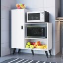 Ver imagem 1 de Balcão Fruteira para Fornos 96cm com Porta Xangai Fr100 Mia Coccina - Branco