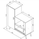Ver imagem 4 de Balcão Fruteira para Fornos 96cm com Porta Xangai Fr100 Mia Coccina - Branco