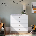 Ver imagem 1 de Cômoda Infantil Amore 73cm 04 Gavetas CD040 Meu Fofinho - Branco