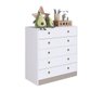 Cômoda Infantil Amore 85cm 05 Gavetas Cd050 Meu Fofinho - Branco - 3