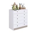 Ver imagem 3 de Cômoda Infantil Amore 85cm 05 Gavetas Cd050 Meu Fofinho - Branco