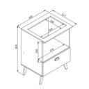 Ver imagem 6 de Balcão para Cooktop e Forno 60cm com Porta Basculante Bogotá BL060 Art In Móveis - Branco