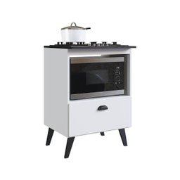 Balcão para Cooktop e Forno 60cm com Porta Basculante Bogotá BL060 Art In Móveis - Branco - 5 Balcão para Cooktop e Forno 60cm com Porta Basculante Bogotá BL060 Art In Móveis - Branco - 5