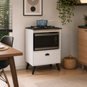 Ver imagem 1 de Balcão para Cooktop e Forno 60cm com Porta Basculante Bogotá BL060 Art In Móveis - Branco