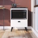Ver imagem 4 de Balcão para Cooktop e Forno 60cm com Porta Basculante Bogotá BL060 Art In Móveis - Branco
