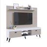 Conjunto Rack com Painel para Tv até 70" 1,80m Setúbal Ht1800 Art In Móveis - Branco - 2