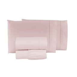 Lençol Queen Elástico Algodão Jogo Completo 4 Peças Premium - 1