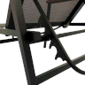 Kit Amélia Móveis Piscina Mesa 5 Cadeiras Área Externa 2 Espreguiçadeiras Aluminio Ombrelone Preto - 10