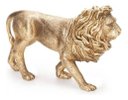 Ver imagem 2 de Decoração Escultura Leão Dourado em Poliresina Mart 14891