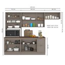 Ver imagem 4 de Cozinha Completa Olivia 4 Peças 10 Portas 2 Gavetas