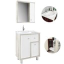 Ver imagem 2 de Gabinete pra Banheiro com Cesto para Roupas Calcare e Branco