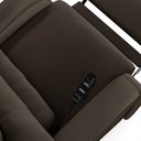 Ver imagem 7 de Poltrona do Papai Sala de Cinema Reclinável Kylie Elétrica Botão com Led Massagem USB PU Marrom G23