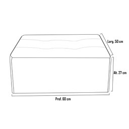 Cama Box Para Cachorro e Pet Quadrado Confortável Luna Veludo Light Chumbo Light Matrix - 6