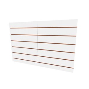 Painel Canaletado Canelado Placa Mdf Branco 90x120