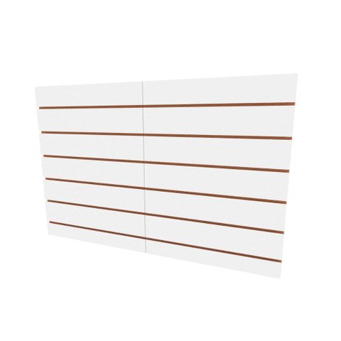 Painel Canaletado Canelado Placa Mdf Branco 90x120