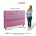Ver imagem 5 de Cabeceira Cama Box Casal Queen Size Lylla 160cm Capitonê com Frame Suede Rosa - Abmaza