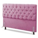 Ver imagem 1 de Cabeceira Cama Box Casal Queen Size Lylla 160cm Capitonê com Frame Suede Rosa - Abmaza