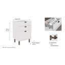 Ver imagem 5 de Balcão de Cozinha 3 Gavetas Branco Fosco 1504 - Genialflex