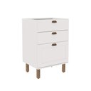 Ver imagem 2 de Balcão de Cozinha 3 Gavetas Branco Fosco 1504 - Genialflex