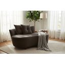 Ver imagem 2 de Namoradeira Sofá Feijão Suria 150cm Orgânica Suede Marrom