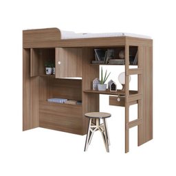 Cama Alta com Baú e Escrivaninha Integradas Lion Montana Cm9090 Art In Móveis - 2