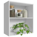 Ver imagem 4 de Armário Aéreo 60 cm com 2 Nichos Abertos para Cozinha Madesa Lux, Glamy, Agata, Stella Branco