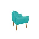 Ver imagem 3 de Poltrona Opala Decorativa Escritório Recepção Azul Turquesa Cor:azul-turquesa