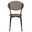 Ver imagem 3 de Kit 06 Cadeiras Estofada para Sala de Jantar Azuri Preto C01 Courino Cinza - Lyam Decor