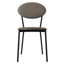 Ver imagem 2 de Kit 06 Cadeiras Estofada para Sala de Jantar Azuri Preto C01 Courino Cinza - Lyam Decor