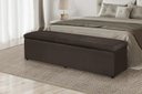 Ver imagem 2 de Calçadeira Baú 120 cm Suede Marrom