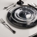 Ver imagem 4 de Conjunto 4 Pratos Rasos de Jantar em Cristal Wolff Pearl 28cm Transparente com Borda