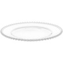 Ver mais imagens de Conjunto 4 Pratos Rasos de Jantar em Cristal Wolff Pearl 28cm Transparente com Borda