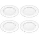 Ver imagem 1 de Conjunto 4 Pratos Rasos de Jantar em Cristal Wolff Pearl 28cm Transparente com Borda