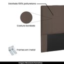 Ver imagem 3 de Cabeceira Decorativa Queen Size 1,60M Erza Suede Caramelo - Gran Belo