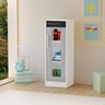 Mini Geladeira Refrigerador Infantil Com Visor Transparente:Cinza - 1