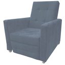 Ver imagem 1 de POLTRONA D A MAMAE E PAPAI ROMA COR CINZA