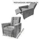 Ver imagem 3 de POLTRONA D A MAMAE E PAPAI ROMA COR CINZA